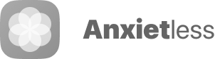 The logo of Anxietless, our partner