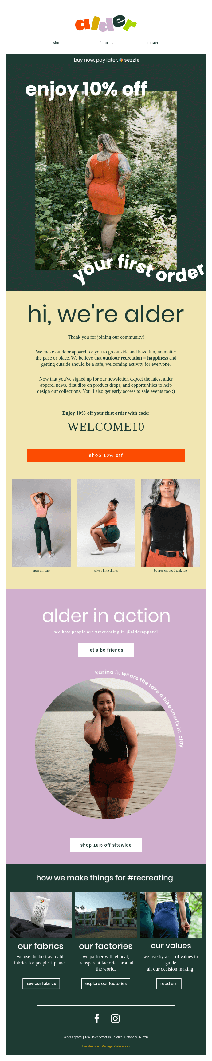 Personalized Welcome Flow Email - 1st Email