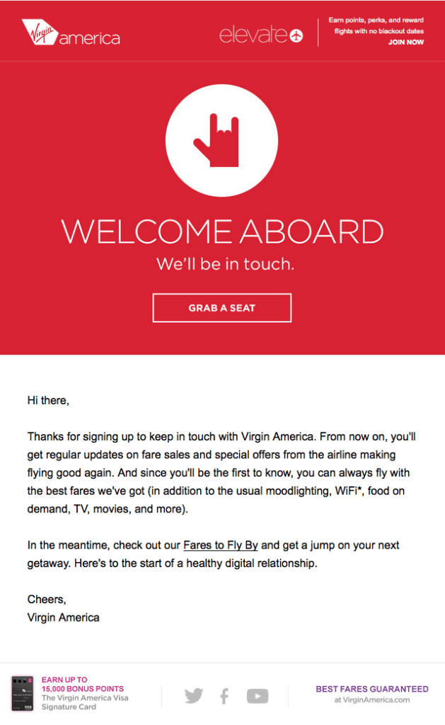 Personalized Welcome Email