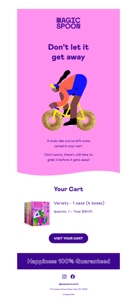 Abandoned Cart Email Example