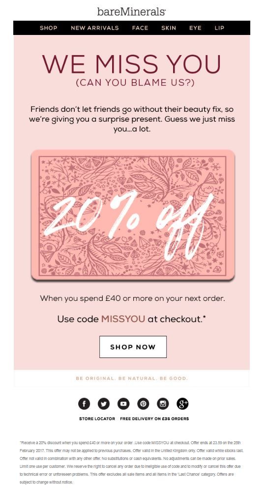 Example of Copywriting in Email Campaign